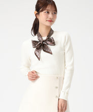 画像をギャラリービューアに読み込む, スカーフ付きリブニット/MM548324