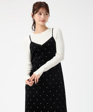 画像をギャラリービューアに読み込む, 【WEB限定予約販売/12月上旬発売予定】Vネックベロアキャミワンピース/MM547425