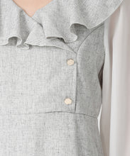 画像をギャラリービューアに読み込む, ラッフルアシメフリルラップ風タイトワンピース/MM537419