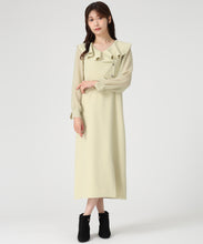 画像をギャラリービューアに読み込む, ラッフルアシメフリルラップ風タイトワンピース/MM537419