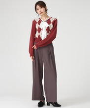 画像をギャラリービューアに読み込む, 一部店舗限定 リボンボウタイアーガイルニット/MM558308