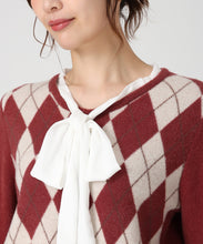 画像をギャラリービューアに読み込む, 一部店舗限定 リボンボウタイアーガイルニット/MM558308