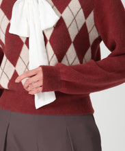 画像をギャラリービューアに読み込む, 一部店舗限定 リボンボウタイアーガイルニット/MM558308