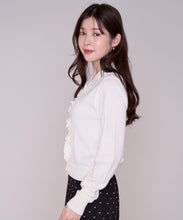 画像をギャラリービューアに読み込む, 【一部店舗限定】フロントフリル長袖カーディガン/MM658323