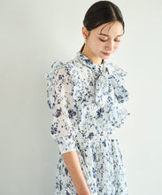 画像をギャラリービューアに読み込む, ボウタイフラワープリーツワンピース/TT537403