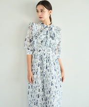 画像をギャラリービューアに読み込む, ボウタイフラワープリーツワンピース/TT537403
