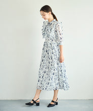画像をギャラリービューアに読み込む, ボウタイフラワープリーツワンピース/TT537403