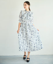 画像をギャラリービューアに読み込む, ボウタイフラワープリーツワンピース/TT537403