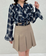 画像をギャラリービューアに読み込む, 【一部店舗限定アイテム】フリルチェックブラウス/TT558103