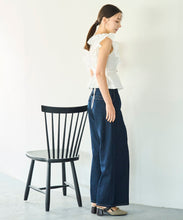 画像をギャラリービューアに読み込む, バックレースアップワイドデニムパンツ/TT537301