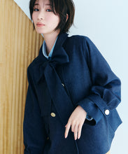 画像をギャラリービューアに読み込む, リボンタイ付きブルゾン/TT618502