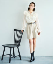 画像をギャラリービューアに読み込む, ヨークフリルシアーブラウス /TT538103