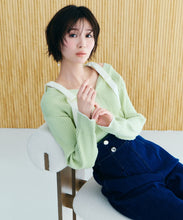 画像をギャラリービューアに読み込む, 肩リボン配色ニット/TT618307