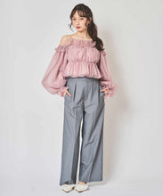 画像をギャラリービューアに読み込む, ダブルクロスベルトワイドパンツ/TT517304