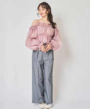 画像をギャラリービューアに読み込む, ダブルクロスベルトワイドパンツ/TT517304