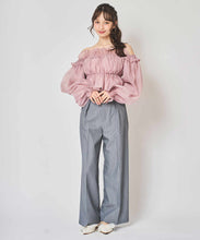 画像をギャラリービューアに読み込む, ダブルクロスベルトワイドパンツ/TT517304