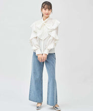画像をギャラリービューアに読み込む, フリルスリーブボウタイブラウス/TT518101