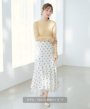 画像をギャラリービューアに読み込む, ベーシックハイネックラメリブニット/MM618306