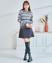 画像をギャラリービューアに読み込む, スラントカットストレッチニーハイブーツ/57510