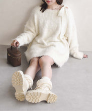 画像をギャラリービューアに読み込む, 【予約販売/11月中旬発売予定】【一部店舗限定アイテム】肩リボンふわもこニット/TT558302
