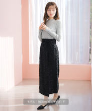 画像をギャラリービューアに読み込む, ベーシックハイネックラメリブニット/MM618306