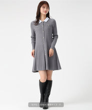 画像をギャラリービューアに読み込む, 襟付きケーブルミニニットワンピース/MM547424