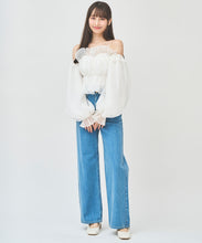 画像をギャラリービューアに読み込む, ラインストーンオフショルオーガンブラウス/TT518105