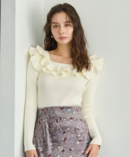 画像をギャラリービューアに読み込む, 【再入荷】フリルカラーニット/TT538311