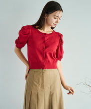 画像をギャラリービューアに読み込む, シャーリングスリーブラメカーディガン/TT538401