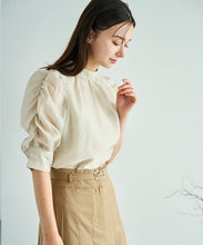 画像をギャラリービューアに読み込む, シャーリングシアーボウタイブラウス/TT538106