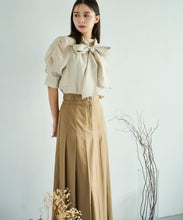 画像をギャラリービューアに読み込む, シャーリングシアーボウタイブラウス/TT538106