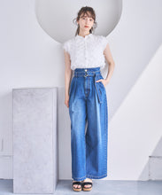 画像をギャラリービューアに読み込む, 襟付きフリンジチュールブラウス/TT518113