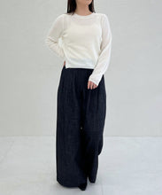 画像をギャラリービューアに読み込む, 【一部店舗限定】リボン付きフェミニンクルーネックニット/TT658305