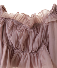 画像をギャラリービューアに読み込む, ラインストーンオフショルオーガンブラウス/TT518105