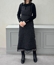 画像をギャラリービューアに読み込む, 【予約販売/11月中旬発売予定】ツイードレーストリミングジャンスカ/TT547417