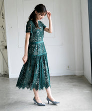 画像をギャラリービューアに読み込む, レース切替ワンピース/MO33O03【結婚式/オケージョン/パーティー/S・M・TALLサイズ】