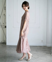 画像をギャラリービューアに読み込む, レースギャザーディテールワンピース/MO33O01【結婚式/オケージョン/パーティー/S・M・TALLサイズ】