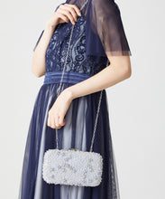 画像をギャラリービューアに読み込む, ビーズ刺繍ボックスクラッチバッグ/MOB008