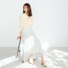 画像をギャラリービューアに読み込む, ブライトブラウス袖ボウタイニット/MM418315