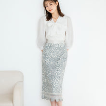 画像をギャラリービューアに読み込む, ブライトブラウス袖ボウタイニット/MM418315