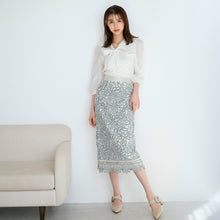 画像をギャラリービューアに読み込む, ブライトブラウス袖ボウタイニット/MM418315