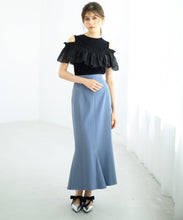 画像をギャラリービューアに読み込む, 配色ステッチマーメイドスカート/MM437203