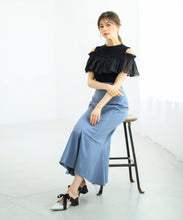 画像をギャラリービューアに読み込む, 配色ステッチマーメイドスカート/MM437203