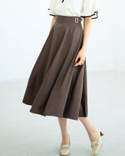 画像をギャラリービューアに読み込む, サイドバックルフレアスカート/MM437210