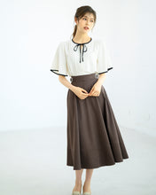 画像をギャラリービューアに読み込む, サイドバックルフレアスカート/MM437210