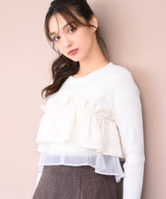 画像をギャラリービューアに読み込む, ジャガードフリルニット/MM438308