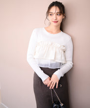 画像をギャラリービューアに読み込む, ジャガードフリルニット/MM438308