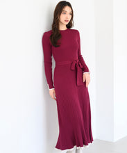 画像をギャラリービューアに読み込む, ベーシック配色Aラインニットワンピース/MM437408