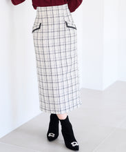 画像をギャラリービューアに読み込む, ラメツイードタイトスカート/MM447201