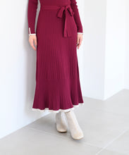 画像をギャラリービューアに読み込む, ベーシック配色Aラインニットワンピース/MM437408